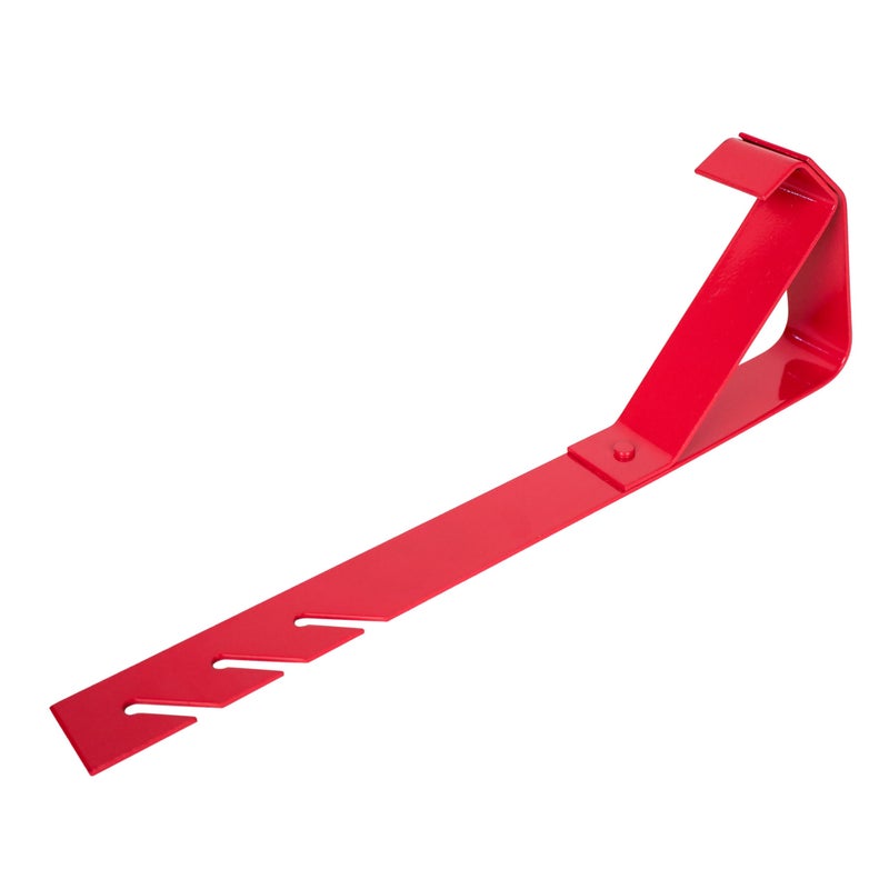 Guardian Fall Protection Guardian 2504 Fixed Heavy Duty Roofing Bracket for Use with 12/12 Pitch Roofs 6 Inch by 45 Degree Fixed Angle Platform Powder Coated Red OSHA Compliant - Image 1